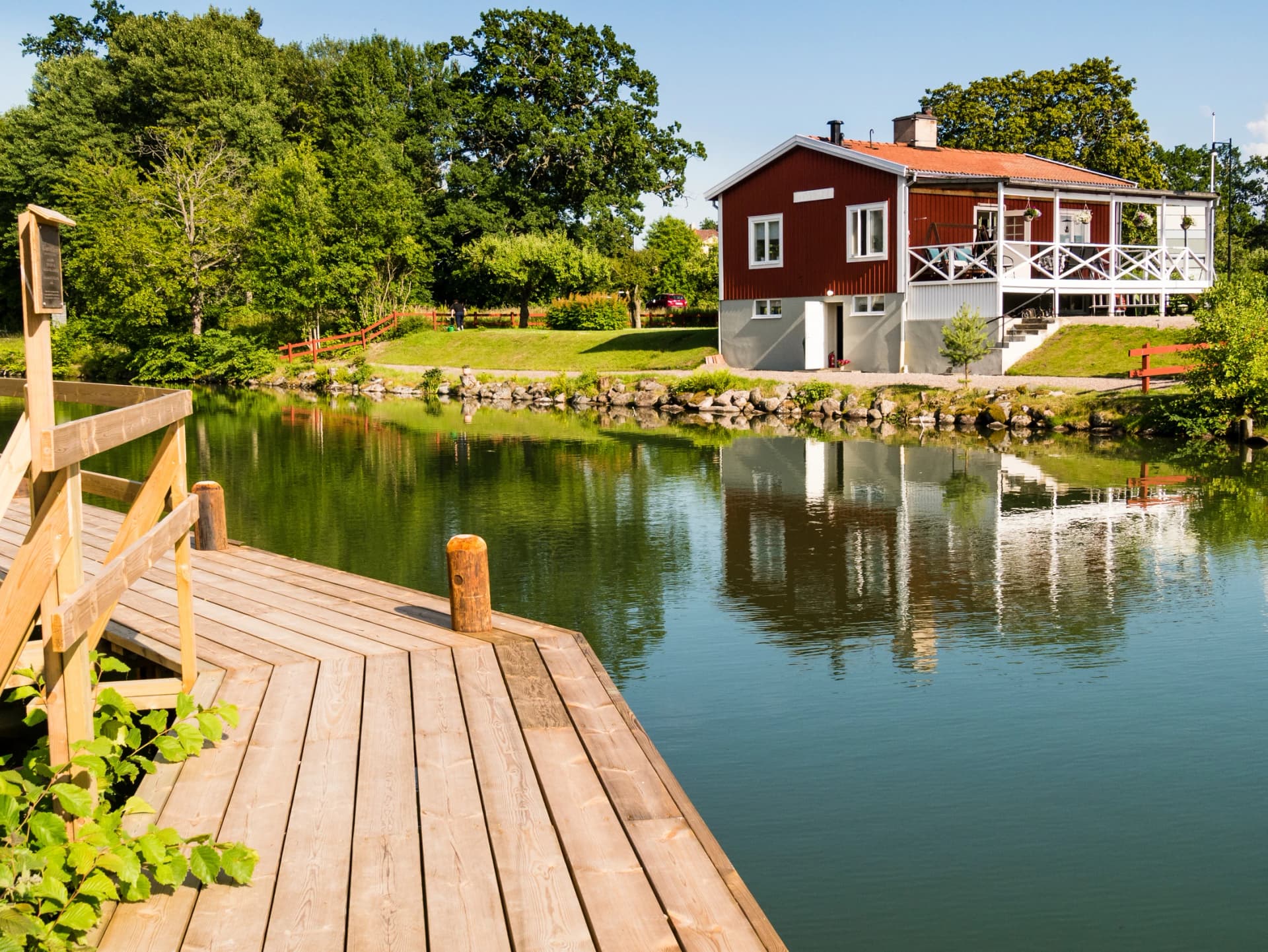 Bootsanlegestelle Götakanal Borensberg