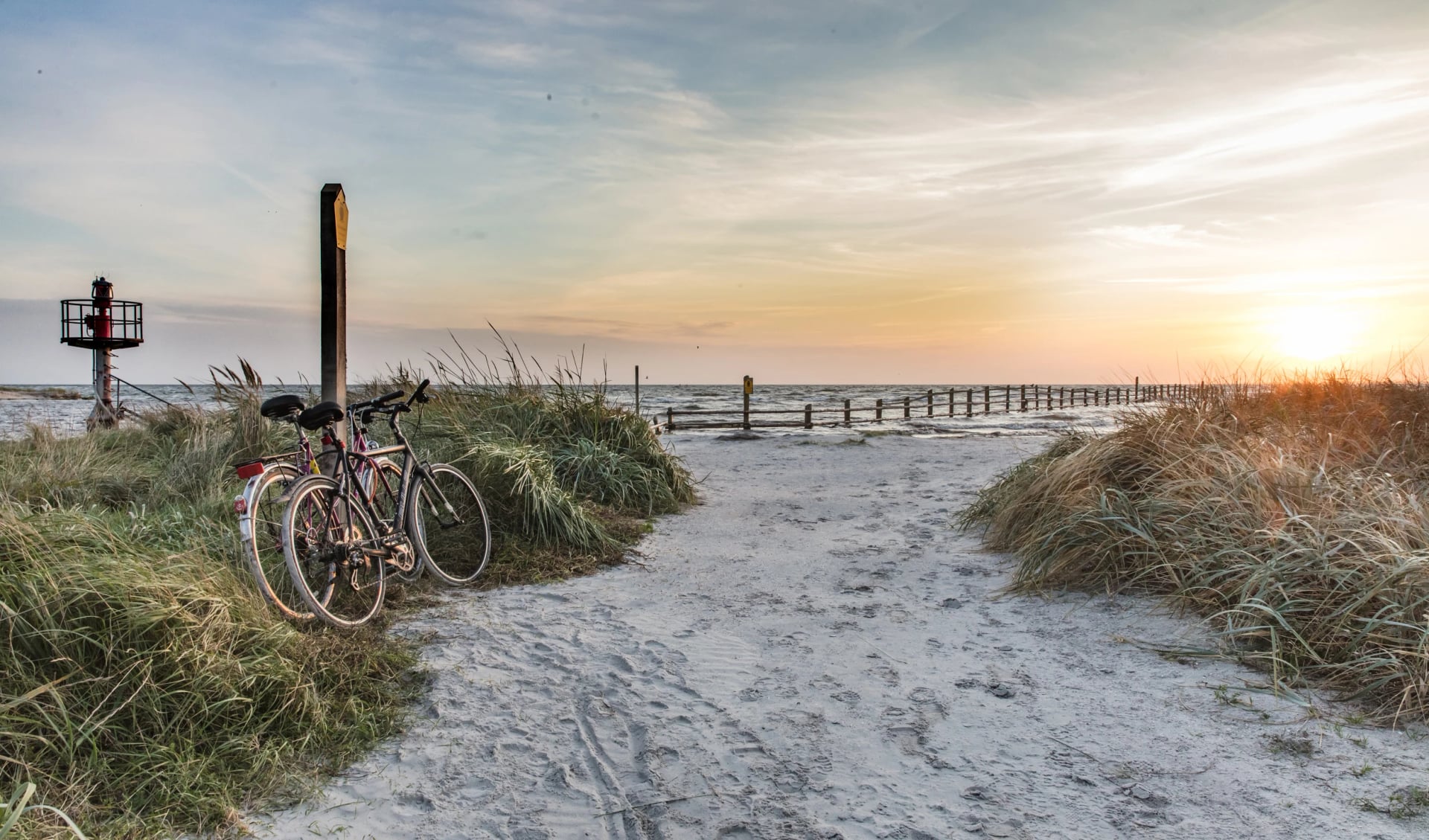 fahrräder am meer