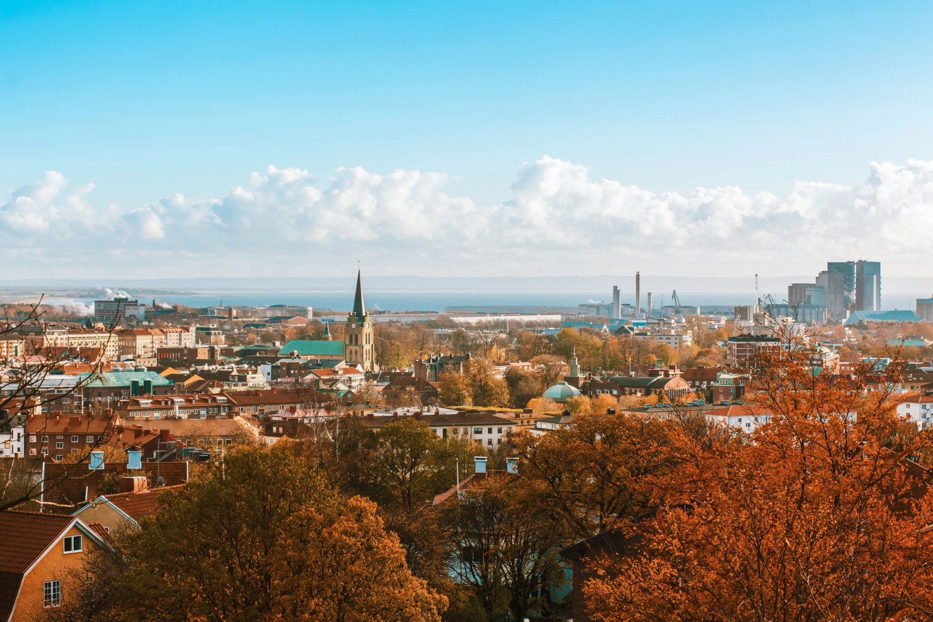 view of the city, Halmstad