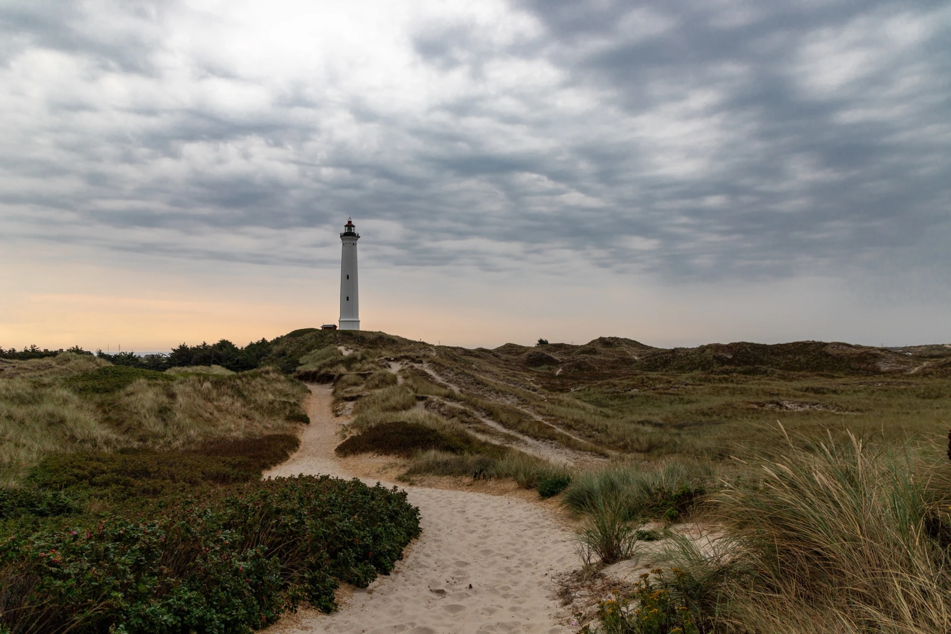 Leuchtturm Lyngvig Fyr im Morgenlicht