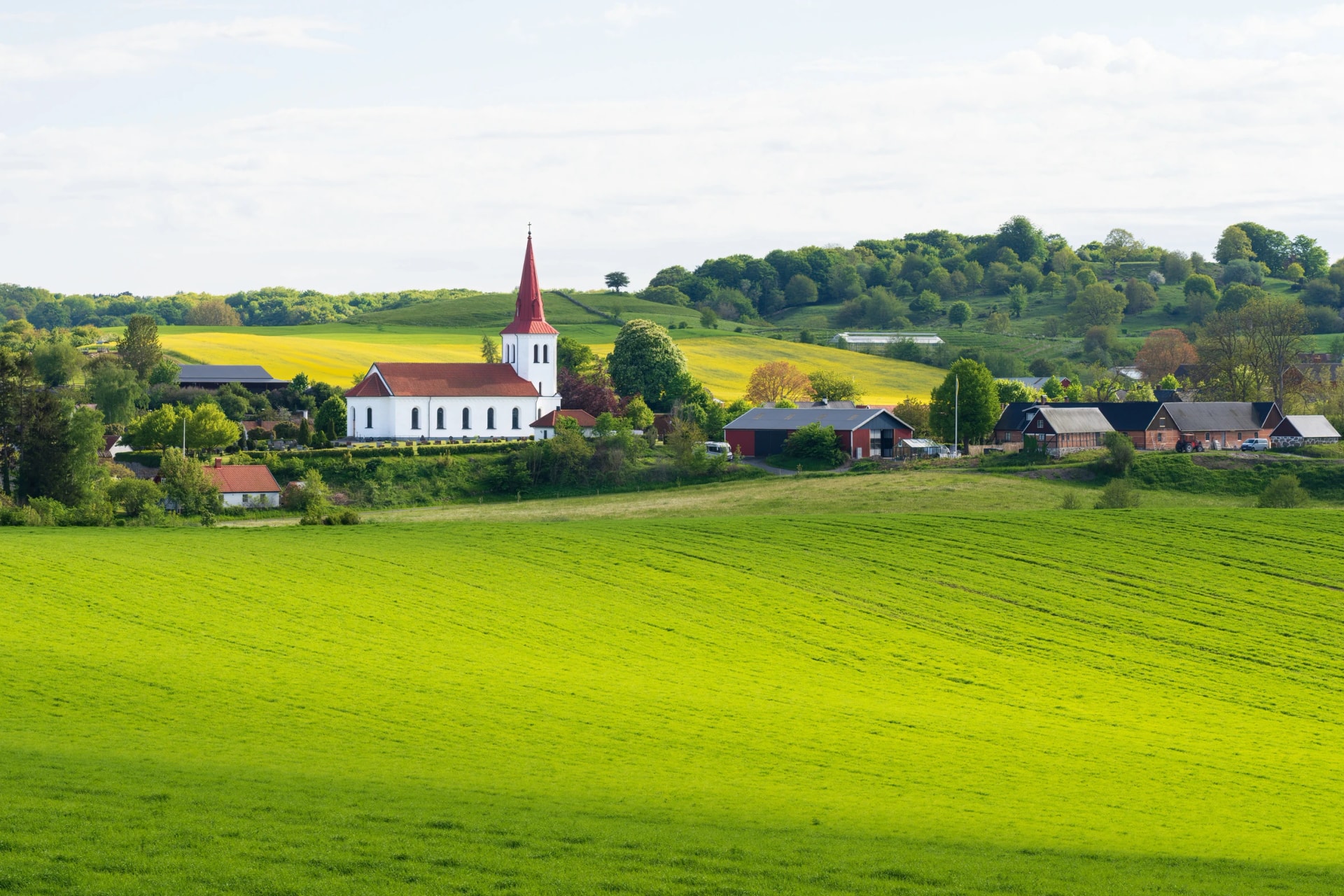 Rorums church built in The 19th century and situated in Rorum the Swedish East Coast.