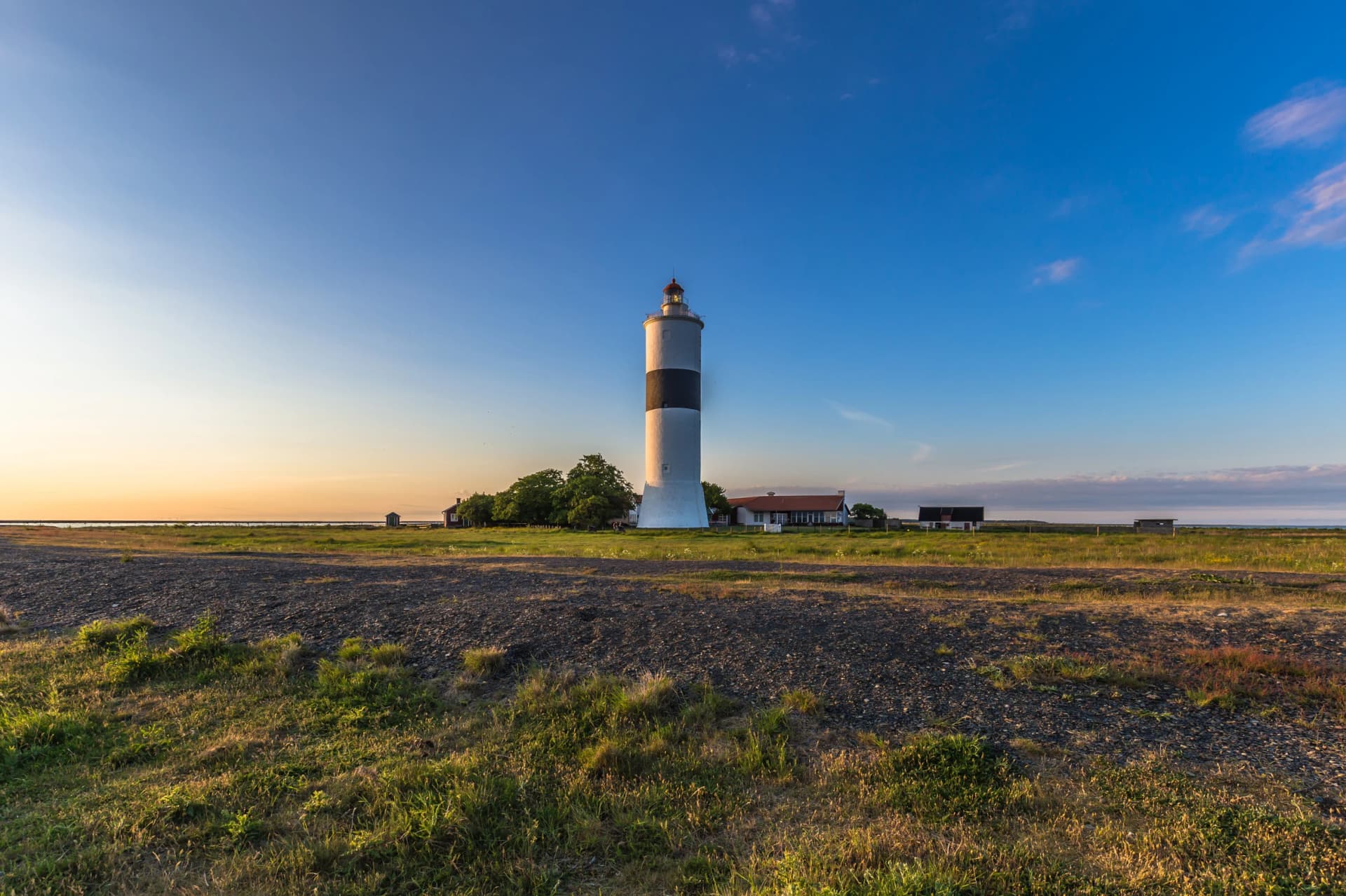 Öland, Sweden - June 04, 2016: The Lighthouse of Långe Jan in Öland, Sweden